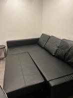 Slaapbank - canapé lit à vendre, Ophalen, Gebruikt, Tweepersoons, Zwart
