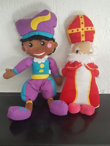 Sinterklaas en zwarte Piet poppen, Divers, Saint-Nicolas, Enlèvement ou Envoi, Comme neuf