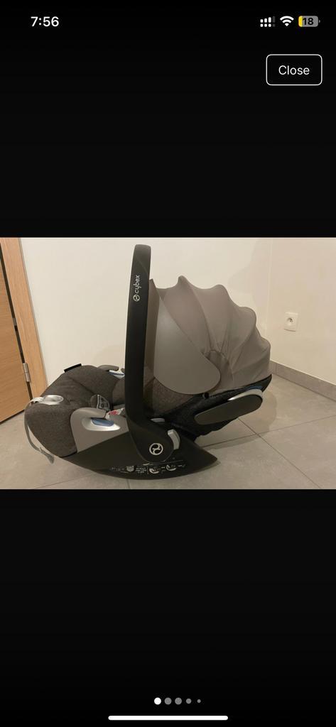 Cybex cloud Z +, Kinderen en Baby's, Autostoeltjes, Zo goed als nieuw, Overige merken, 0 t/m 13 kg, Autogordel of Isofix, Verstelbare rugleuning