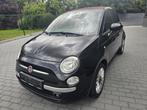 fiat 500 cabrio/1.2 benzine/1j garantie, 4 zetels, Stof, Zwart, Cabriolet