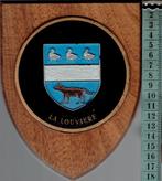Écusson mural avec les armoiries de la ville de La Louvière, Antiquités & Art, Art | Sculptures & Bois, Enlèvement ou Envoi