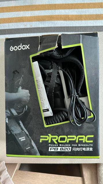 Godox Propac batterij pb820 voor flitser. Kan voor Nikon etc