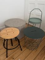 Meubles IKEA - pouf/table de chevet/tabouret/table coffre, Enlèvement, Comme neuf
