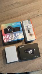 Sony ZV-E10 vlogcamera + lens + accessoires, Audio, Tv en Foto, Ophalen, Zo goed als nieuw, Sony