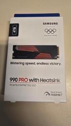 samsung 990 pro with heatsink 4TB SSD, Computers en Software, Harde schijven, Ophalen, Intern, SSD, Nieuw