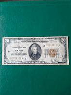 20 dollars USA 1929 zeldzaam met STER, Postzegels en Munten, Bankbiljetten | Amerika, Ophalen of Verzenden, Noord-Amerika, Los biljet