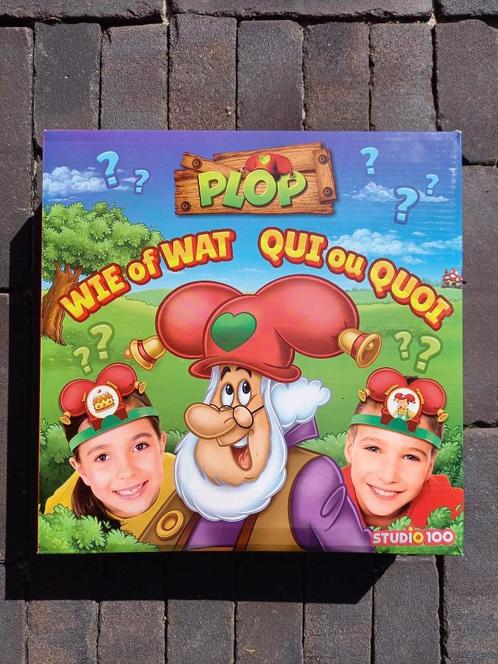 Kabouter Plop actiespel - Wie of Wat, Hobby en Vrije tijd, Gezelschapsspellen | Bordspellen, Zo goed als nieuw, Ophalen