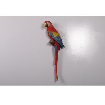 Red and Blue Macaw Parrot – Papegaai beeld Hoogte 67 cm beschikbaar voor biedingen