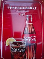 Emaille coca cola bord, Verzamelen, Ophalen, Zo goed als nieuw, Reclamebord