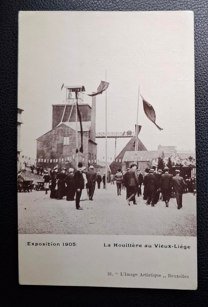 Liège, exposition 1905. La houillère au Vieux-Liège, Enlèvement ou Envoi, Non affranchie, Liège