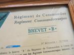 1952 ABBL REGIMENT COMMANDOS BREVET B, Gendarmerie, Enlèvement ou Envoi