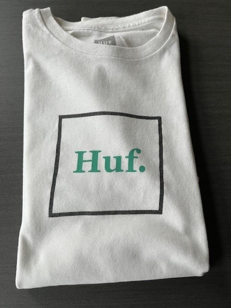 HUF T-shirt manches longues S, Enlèvement ou Envoi, Porté, Blanc, Huf