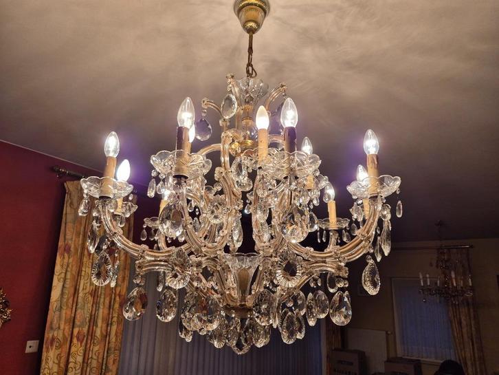Lustre Marie-Thérèse, Huis en Inrichting, Lampen | Kroonluchters, Gebruikt, Glas, Ophalen