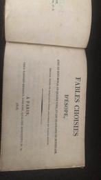 Fables Choisies.  D’ÉSOPE, 1818, Antiek en Kunst, Antiek | Boeken en Manuscripten, Ophalen of Verzenden