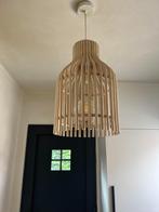 houten disign hanglamp, Maison & Meubles, Lampes | Suspensions, Comme neuf, Bois, Enlèvement