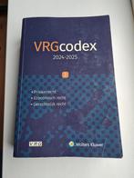 VRG codex2 - 2024-2025, Boeken, Ophalen, Gelezen, Hoger Onderwijs, Wolters kluwer