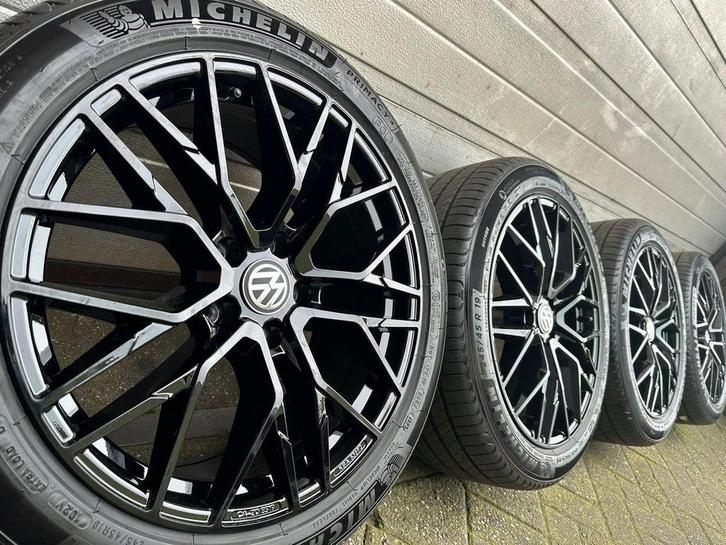 19 inch VW Transporter T6.1 T7 T6 T5 Multivan zwarte velgen, Auto-onderdelen, Banden en Velgen, Banden en Velgen, Zomerbanden