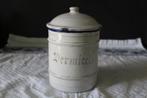 Franse voorraadpot emaille., Antiek en Kunst, Ophalen of Verzenden