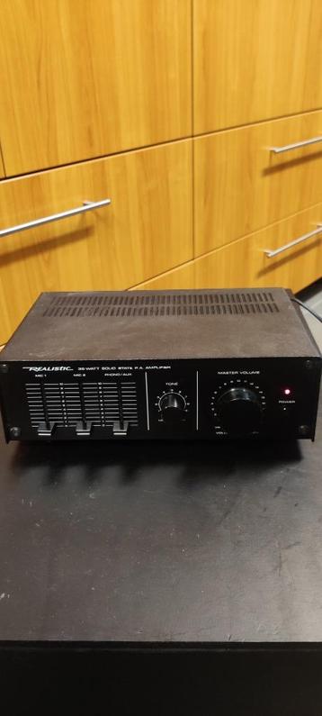 Realistic 35W Solid State PA Versterker – P.A. Amplifier beschikbaar voor biedingen