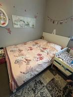 Witte bed ikea 1m40 met matras en lattenbodem, Huis en Inrichting, Slaapkamer | Complete slaapkamers, Ophalen, Zo goed als nieuw