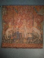 wandtapijt "De dame en de eenhoorn" - 45 cm x 45 cm, Antiek en Kunst, Ophalen of Verzenden