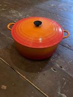 Creuset 34, Gebruikt, Ophalen, Kookpan of Snelkookpan, Gietijzer