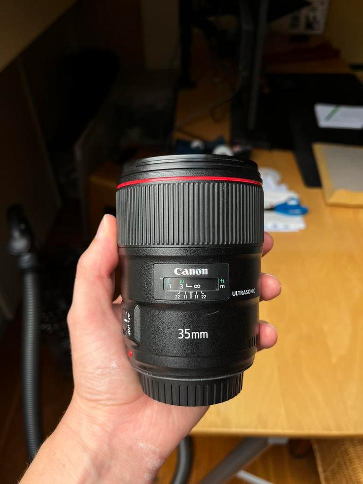 Canon EF 35mm f1.4 L II, Audio, Tv en Foto, Foto | Lenzen en Objectieven, Zo goed als nieuw, Standaardlens, Ophalen of Verzenden