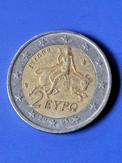 2005 Griekenland 2 euro, schaars, Postzegels en Munten, Munten | Europa | Euromunten, Losse munt, 2 euro, Griekenland, Verzenden