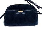 Delvaux vintage crossbody suède zwart, Ophalen of Verzenden, Zo goed als nieuw, Zwart, Avondtasje