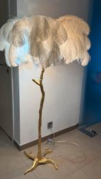 Lampadaire en plumes d’autruche, Enlèvement ou Envoi, Neuf, Métal, 100 à 150 cm