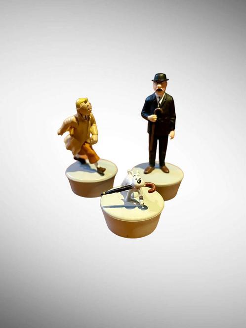 Lot de 3 figurines Tintin en très bon état, Collections, Personnages de BD, Comme neuf, Statue ou Figurine, Tintin