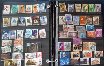 BELGIË: lot van meer dan 1000 postzegels, gebruikt, in album