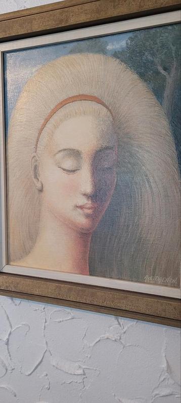 Peinture moderne figurative signée Ad. Daenen –Signée beschikbaar voor biedingen