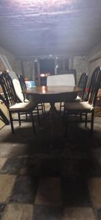 eiken tafel, Tuin en Terras, Tuinsets en Loungesets, Ophalen, Gebruikt