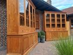 2 teak buffetkasten/vitrinekast GRATIS LEVERING