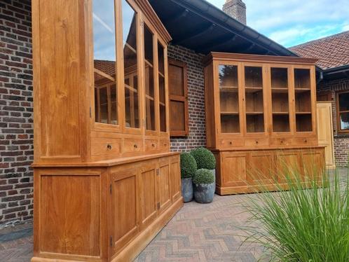 2 teak buffetkasten/vitrinekast GRATIS LEVERING, Huis en Inrichting, Kasten | Buffetkasten, Zo goed als nieuw, Ophalen of Verzenden