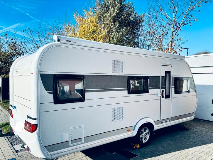 Hobby 545KMF, Caravans en Kamperen, Caravans, Particulier, Treinzit, Hobby, Stapelbed, Airco, Ophalen