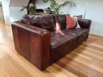 Vintage lederen zetel, Ophalen, Hoekbank