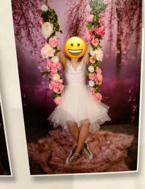 Trouwkleding, Kleding | Dames, Trouwkleding en Trouwaccessoires, Zo goed als nieuw, Bruidsmeisjeskleding, Wit, Ophalen of Verzenden