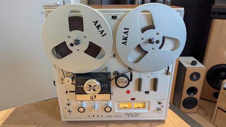 Vintage AKAI X‑150D bandopnemer – volledig gereviseerd, Audio, Tv en Foto, Bandrecorder, Bandrecorder, Met stofkap, Ophalen