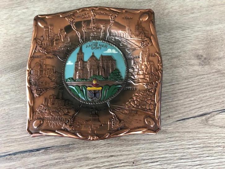 Wandbord / Dom van Aken, Antiek en Kunst, Antiek | Brons en Koper, Koper, Ophalen of Verzenden