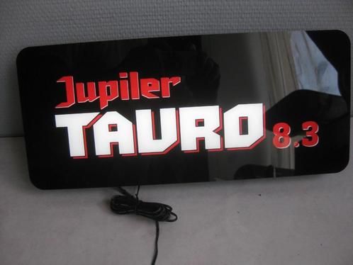 Panneau lumineux publicitaire "TAURO" 8,3% - Jupiler - NEUF., Collections, Marques de bière, Neuf, Panneau, Plaque ou Plaquette publicitaire