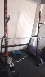 !! Power Rack DOMYOS 250kg MAX uitstekende staat (+bench), Sport en Fitness, Ophalen, Zo goed als nieuw, Benen, Krachtstation