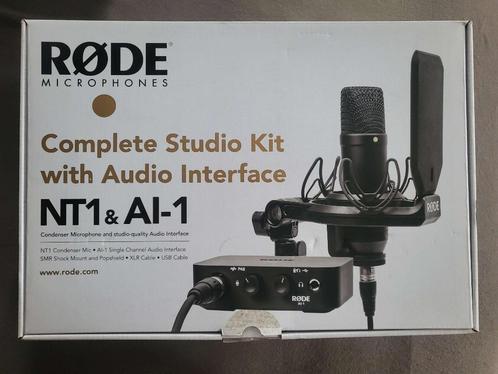 RØDE NT1 + AI 1 Studio Kit, Muziek en Instrumenten, Microfoons, Zo goed als nieuw, Studiomicrofoon, Ophalen