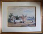 Tableau Aquarelle signée - Château de David Tenier, Ophalen