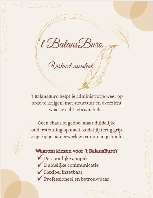 Administratie hulp nodig? 't BalansBuro staat klaar!, Vacatures, Vacatures | Thuiswerk, Freelance of Uitzendbasis