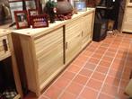 NIEUW TEAK DRESSOIR met schuifdeuren verborgen lades flamant, Huis en Inrichting, Ophalen, 150 tot 200 cm, Teakhout, Nieuw