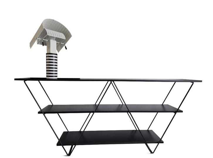 Schitterend vintage minimalistisch  post modern dressoir, Maison & Meubles, Armoires | Dressoirs, Utilisé, 150 à 200 cm, 25 à 50 cm