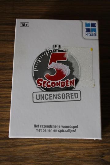 5 Seconden Uncensored 18+woordspel met ballen en spiraaltjes beschikbaar voor biedingen