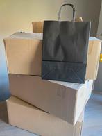 2,5 doos zwarte papieren shoppingtas! 250, Diversen, Nieuw, Ophalen